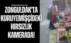 Zonguldak'ta Kuruyemişçideki Hırsızlık Kamera!
