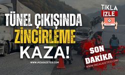 Tünel Çıkışında Zincirleme Kaza!