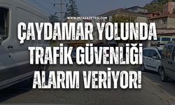 Çaydamar Yolunda Trafik Güvenliği Alarm Veriyor!