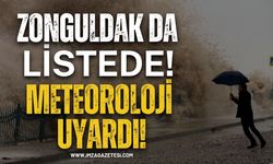 Zonguldak Da Listede! Meteoroloji Uyardı!