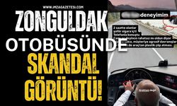 Zonguldak Otobüsünde Skandal Görüntü!