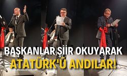 Başkanlar Şiir Okuyarak Atatürk'ü Andılar!