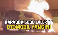 Karabük 5000 Evler'de Otomobil Yangını