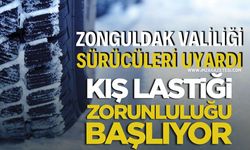 Zonguldak Valiliği Sürücüleri Uyardı: Kış Lastiği Zorunluluğu Başlıyor