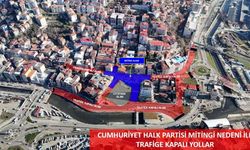 Zonguldak'ta CHP Mitingi Nedeniyle Trafik Kapatmaları