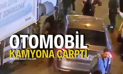 Otomobil Kamyona Carptı