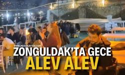 Zonguldak'ta Gece Alev Alev!
