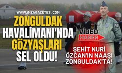 Zonguldak Havalimanı'nda Gözyaşları Sel Oldu! Şehit Nuri Özcan'ın Naaşı Zonguldak'ta!