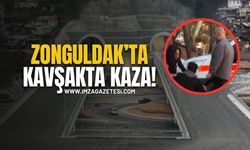 Zonguldak'ta Kavşakta Kaza! Yaralı Var!