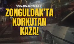 Zonguldak'ta Motosiklet Kazası 1 yaya yaralandı