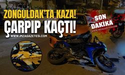 Zonguldak'ta Araç Sürücüsü Motosiklete Çarpıp Kaçtı!