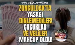 Zonguldak'ta Yasağı Dinlemediler! Çocuklar ve Veliler Mahcup Oldu!