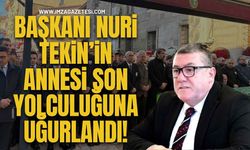 Alaplı Belediye Başkanı Nuri Tekin'in annesi son yolculuğuna uğurlandı...