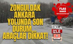 Zonguldak-Ankara yolunda son durum... Araçlar dikkat!