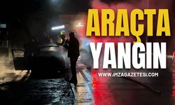 Bartın-Zonguldak Karayolunda araçta yangın!