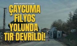 Çaycuma-Filyos Yolunda Tır Devrildi!