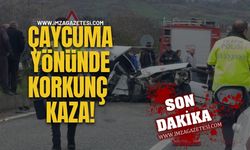 Çaycuma Yönünde Korkunç Kaza!