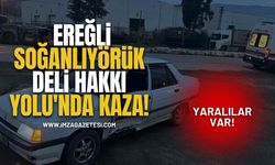 Ereğli Soğanlıyörük - Deli Hakkı Yolu'nda Kaza! Yaralılar Var...