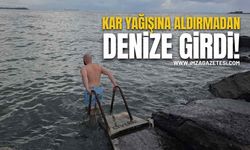 Kar Yağışına Aldırmadı Karadeniz'e Girdi!