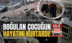 Kurye Heimlich Manevrasıyla Çocuğun Hayatını Kurtardı!