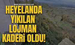 Heyelanda Yıkılan Lojman Kaderi Oldu!