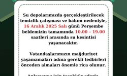 Belediyeden Su Kesintisi Uyarısı!