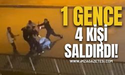 Bir genç, 4 kişi tarafından böyle darbedildi!