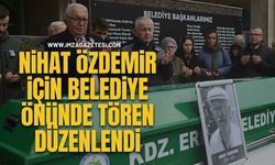 Nihat Özdemir İçin Belediye Önünde Tören Düzenlendi