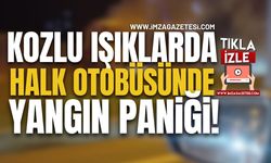 Kozlu Işıklarda Halk Otobüsünde Yangın!