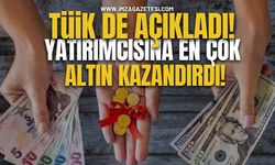 TÜİK de açıkladı! Yatırımcısına En Çok Altın Kazandırdı! İşte rakamlarla sonuç...