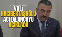 Vali Osman Hacıbektaşoğlu Acı Bilançoyu Açıkladı!