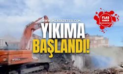 Binaların yıkımına başlandı!