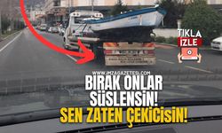 Zonguldak'ta Çekici, Kamyon Arkası Yazıda Noktayı Koydu!