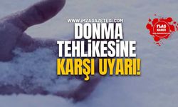 Zonguldak'ta Donma Tehlikesine Karşı Uyarı!