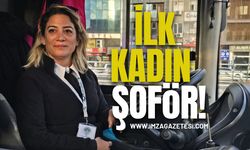 Zonguldak’ta İlk Kadın Şoför Direksiyon Başında!