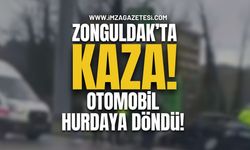 Gökçebey’de Kaza: Otomobil Kullanılamaz Hâle Geldi!