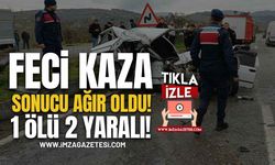 Kaza Ölümü Getirdi! Kamyona Çarptı 1 Ölü 2 Yaralı