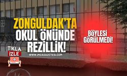 Zonguldak’ta Okul Önünde Rezillik!