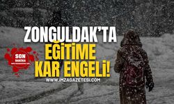 Zonguldak'ta eğitime kar engeli!