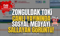 Zonguldak TOKİ Kurası Canlı Yayınında Sosyal Medyayı Sallayan Görüntü!