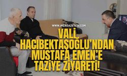 Zonguldak Valisi Osman Hacıbektaşoğlu’ndan Gazeteci Mustafa Emen’e Taziye Ziyareti...