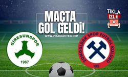 Zonguldakspor-Giresunspor karşılaşmasında gol geldi!