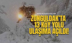 Zonguldak’ta 13 Köy Yolu Ulaşıma Açıldı!