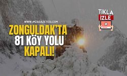 Zonguldak’ta 81 Köy Yolu Kapalı!