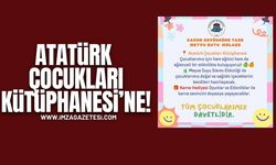 Atatürk Çocukları Kütüphanesi’ne…