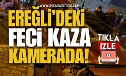 Ereğli'deki Feci Kaza Kamerada!