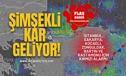 İstanbul, Sakarya, Kocaeli, Zonguldak, Bartın ve Kastamonu İçin Kırmızı Alarm! Şimşekli Kar Geliyor!