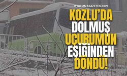Kozlu’da Dolmuş Uçurumun Eşiğinden Döndü!
