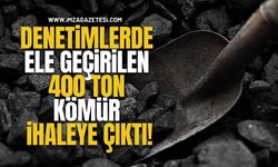 Denetimlerde Ele Geçirilen 400 Ton Kömür İhaleye Çıktı!