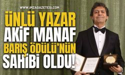 Dünyaca Ünlü Yazar Akif Manaf, 2025 Barış Ödülü’nün Sahibi Oldu!